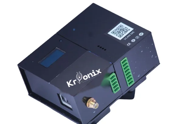 Krionix energy AMR device with display, 4G antenna port and RS485 terminals